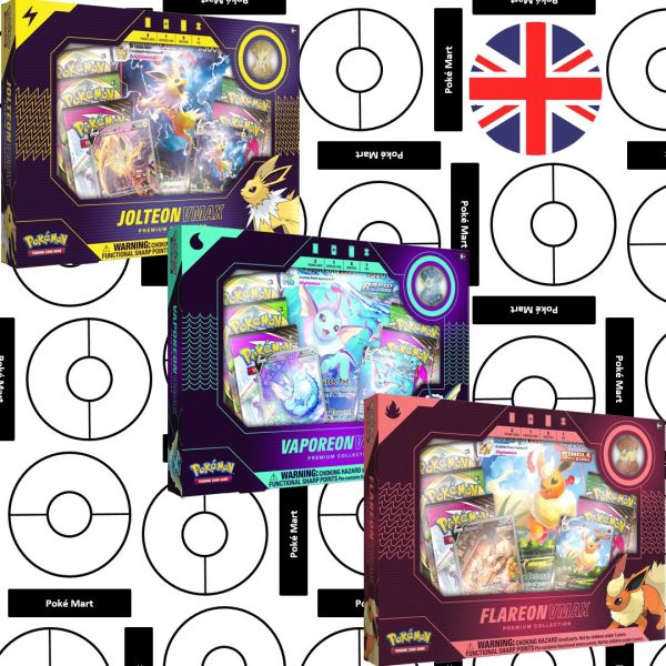 Jolteon Vaporeon Flareon Vmax Set da collezione Premium pokemart.be