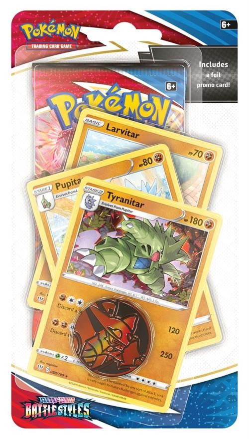 Pokémon Spada e Scudo Stili di Battaglia Premium Checklane Blister Tyranitar