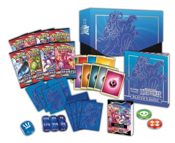 Pokemon TCG Scudo di spada - Stili di battaglia Elite Trainer Box Colpo rapido Urshifu Contenuto