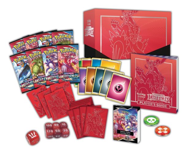 Pokemon TCG Scudo di spada - Stili di battaglia Elite Trainer Box Colpo singolo Urshifu Contenuto