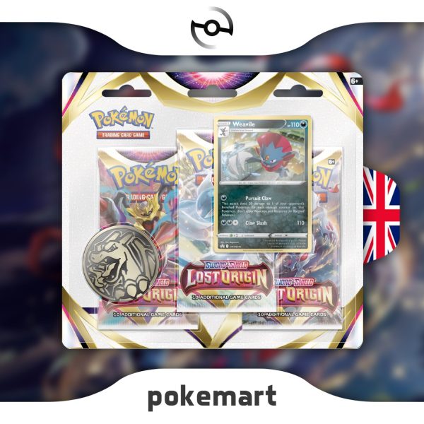 Pokemon Lost Origin 3-Pack Blister Weavile