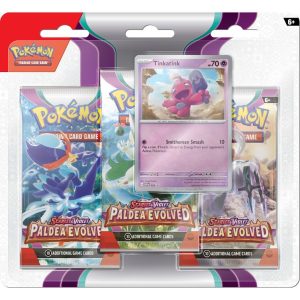 Pokemon Scarlet e Viola Paldea Evoluto 3 booster Blister Tinkatink pokemart