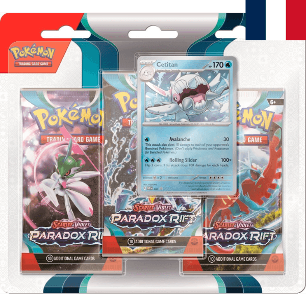 Pokémon écarlate et violet EV04 Faille Paradoxe tripack Balbalèze FR Pokemart