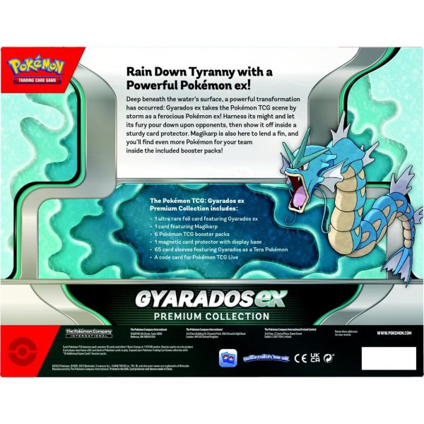 Pokemon Gyarados EX Premium Collection Box copertina posteriore