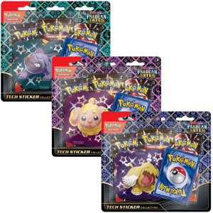 Pokemart.be Pokémon TCG – Paldean Fates Tech Sticker Box Blister Shiny Maschiff Shiny Greavard Shiny Fidough