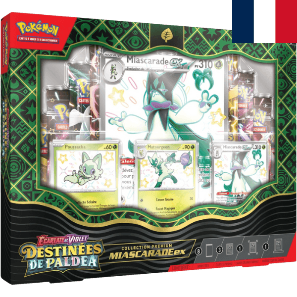 Pokemon JCC écarlate et violet Destinées de paldea Collection Premium Miascarade ex pokemart