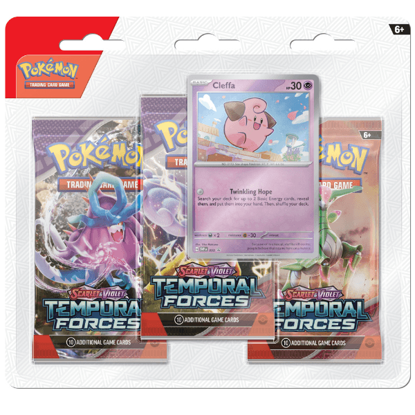 Pokémon TCG SV5.0 - Forze Temporali - Tripack- Cleffa - Pokémart.it