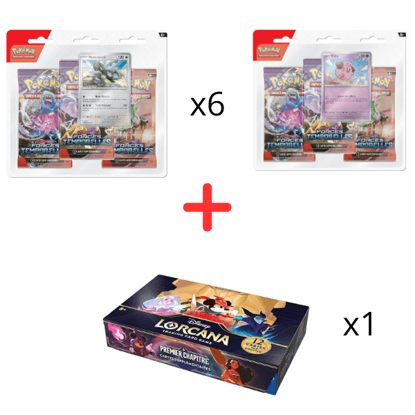 Disney lorcana premier chapitre Forces temporelles tripack bundle pokemart